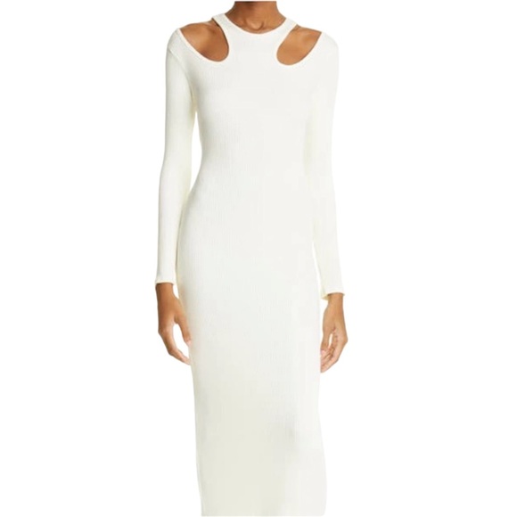 NWT SIMON MILLER Anz Cut-Out Bodycon Dress size large - Picture 3 of 11